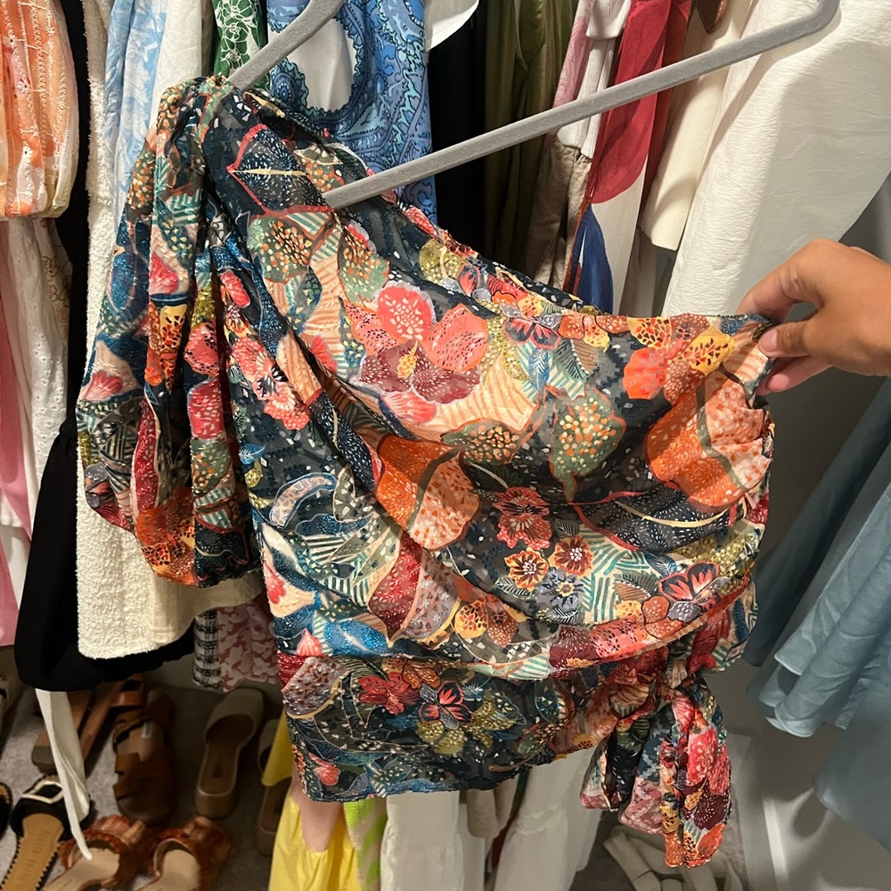 Amanda Uprichard off the shoulder top